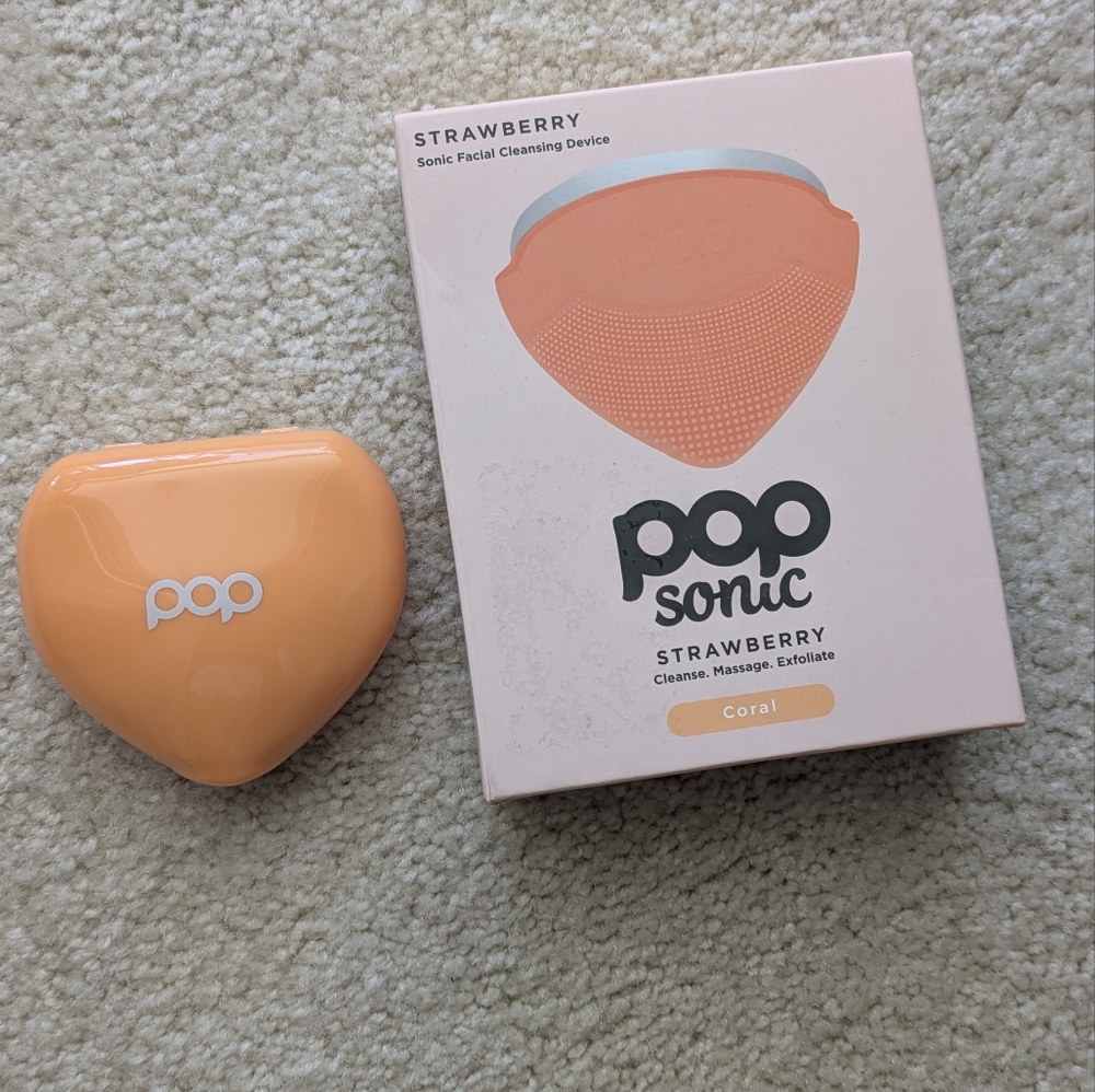 Pop Sonic Strawberry 3 in 1 Skin Exfoliating Cleanser for Men and Women